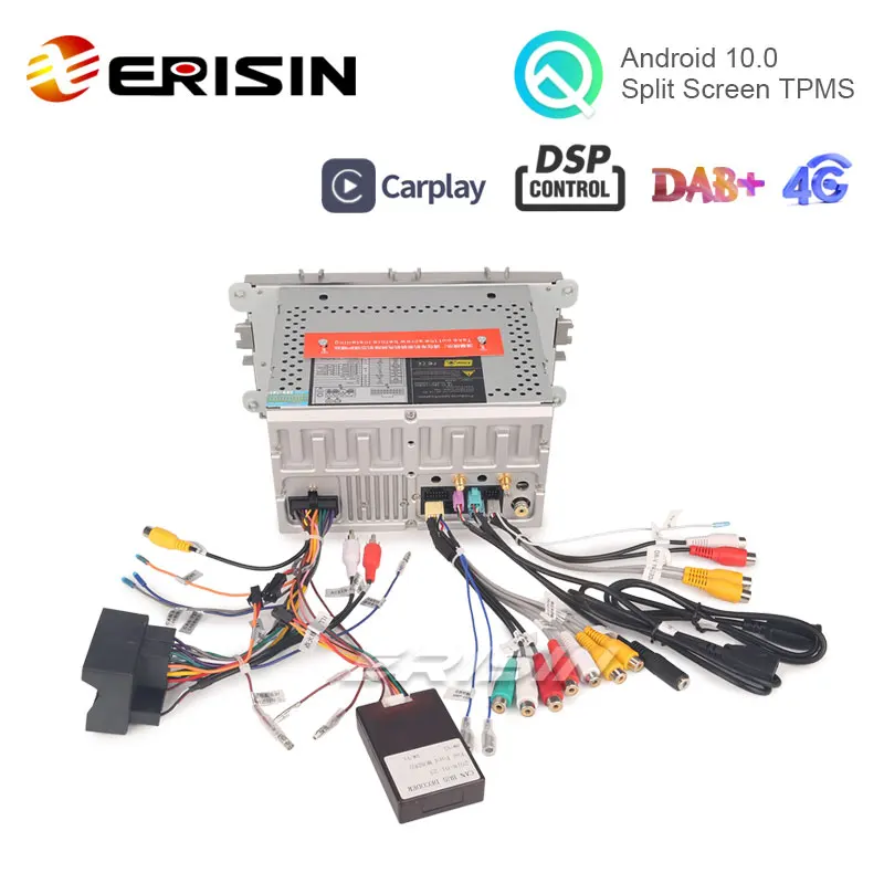 Erisin ES2919FS 7 &quotAndroid 10 0 Авторадио GPS DAB + DSP TPMS SWC DVD CD Wifi для Focus C/S-Max Galaxy | Автомобили и