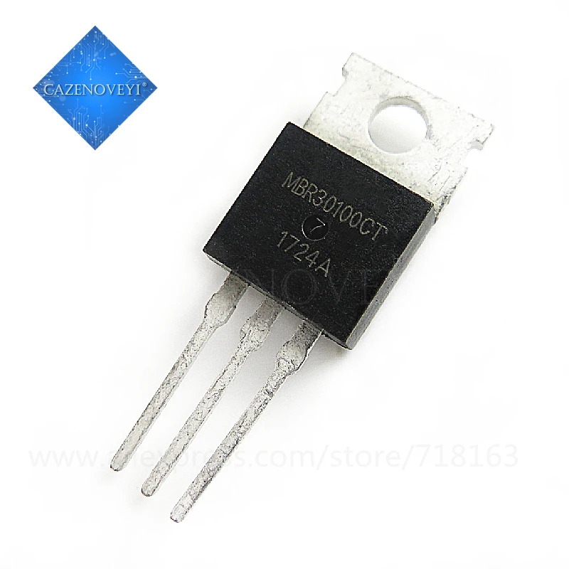 

10 шт. / Лот MBRF30100CT MBR30100CT MBRF30100 MBR30100 B30100G TO-220 В наличии