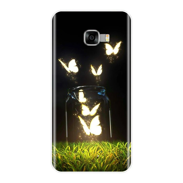 TPU чехол для телефона Samsung Galaxy C5 C7 C9 Pro Силиконовый Модный милый мягкий с животными