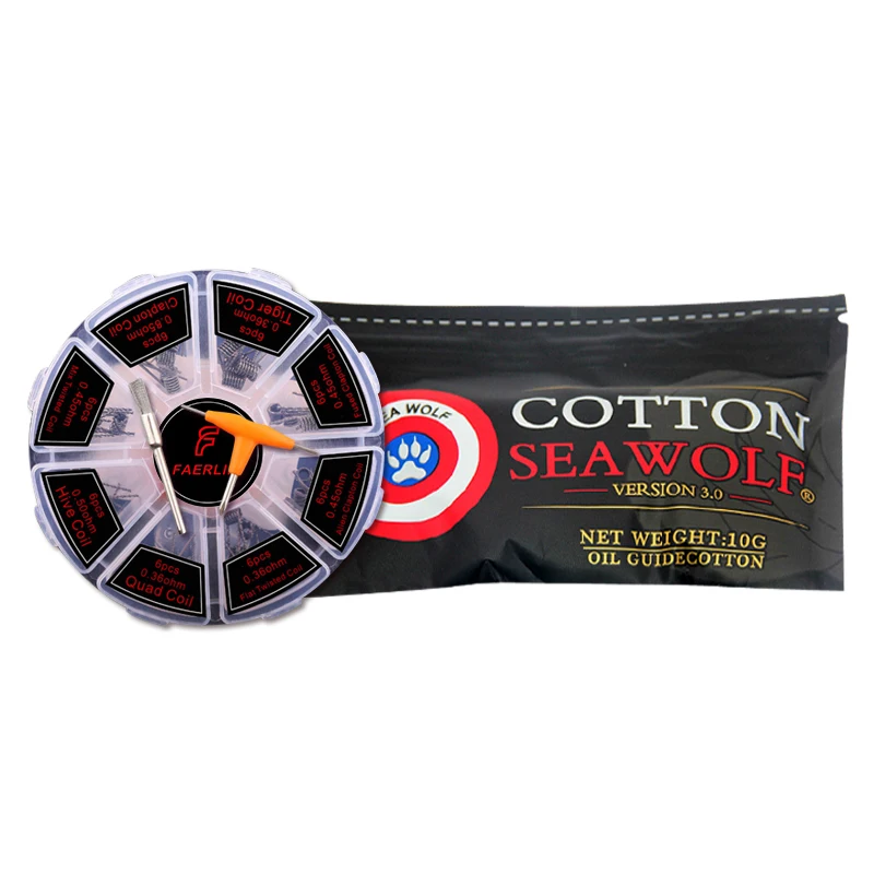 Оригинальная готовая Катушка 8 в 1 Clapton Alien Hive Quad Flat twisted Fused нагревательный провод