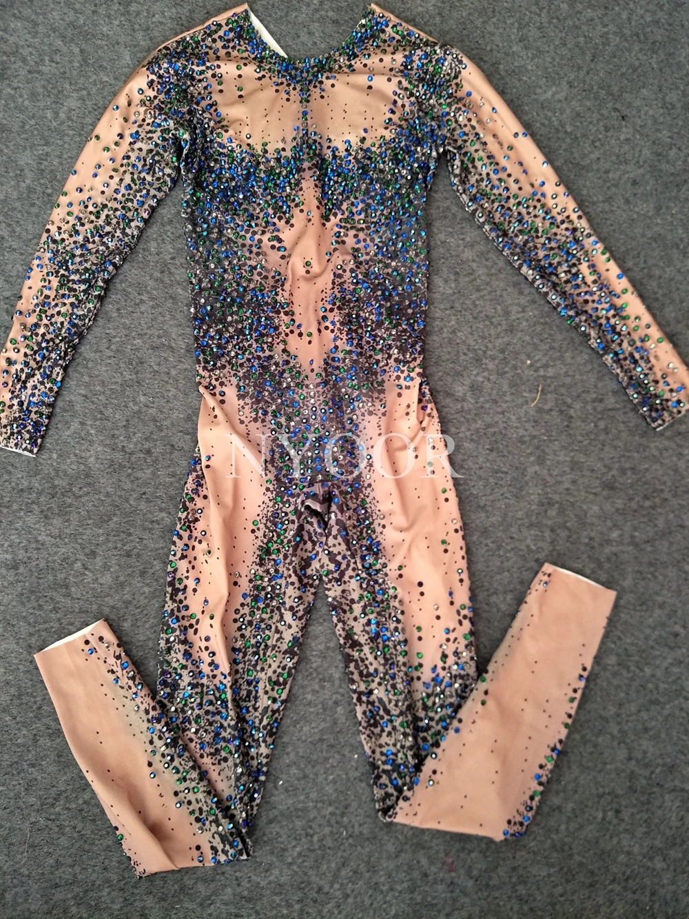 Блестящие стразы комбинезоны женский комбинезон сексуальный костюм для