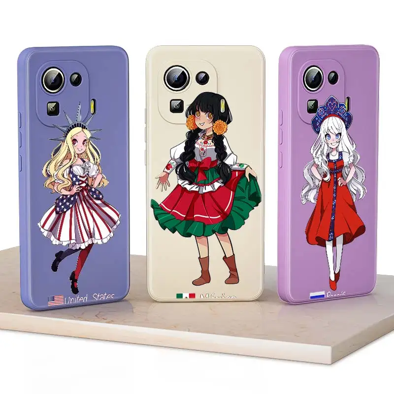 

Ethnic Style Girl For Xiaomi 11i 9SE 8SE 10T 10S 10i 10 9 11T 11 Ultra Pro Lite 5G Liquid Silicone Soft Phone Case Capa