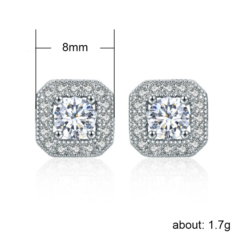 Женские серьги гвоздики Huitan роскошный квадратный дизайн особый Подарок на