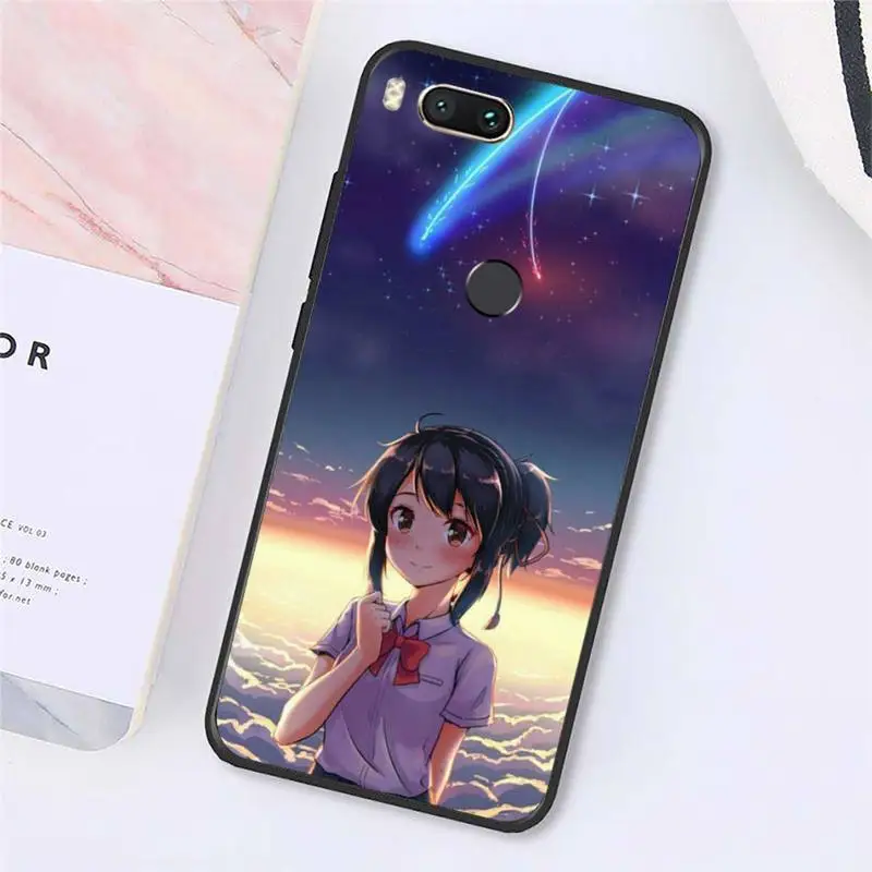 

Japan anime Your Name Phone Case For Xiaomi Redmi note 7 8 9 t k30 max3 9 s 10 pro lite Luxury brand shell funda coque