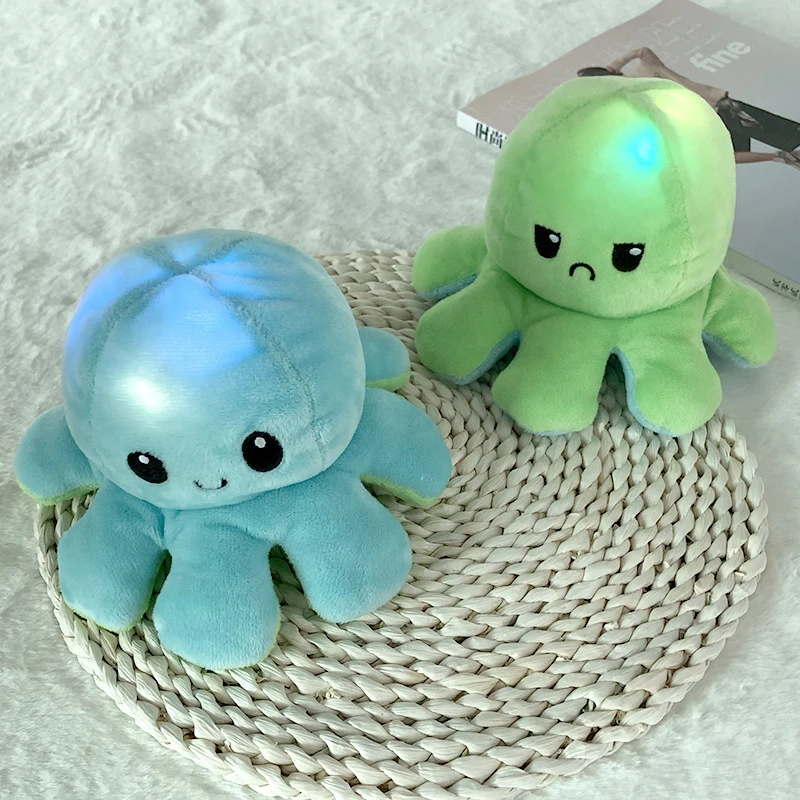 

Pleasure Pulpito Flip Octopu Plush 2021 Ornaments Toys Fashion Funny Mascot Octopus Bedroom Game For Stress Multicolor Octopus
