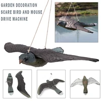 1pc 704313cm realistic fake flying hawk ornament decoy bird pigeon crow scarer scarecrow home garden decorative deter scarer