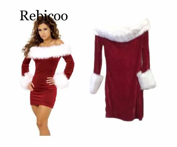 Платье женское новогоднее красное вечерние длинным рукавом без бретелек с