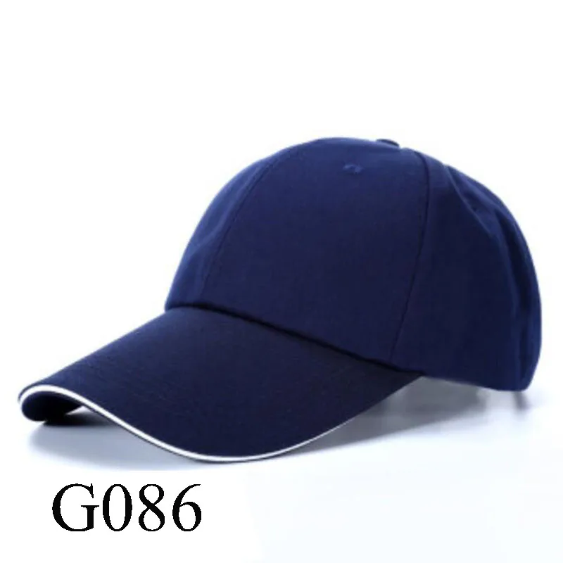 

G086 New original single baseball cap original canvas material cowhide micro-standard cotton embroidered letter sun hat