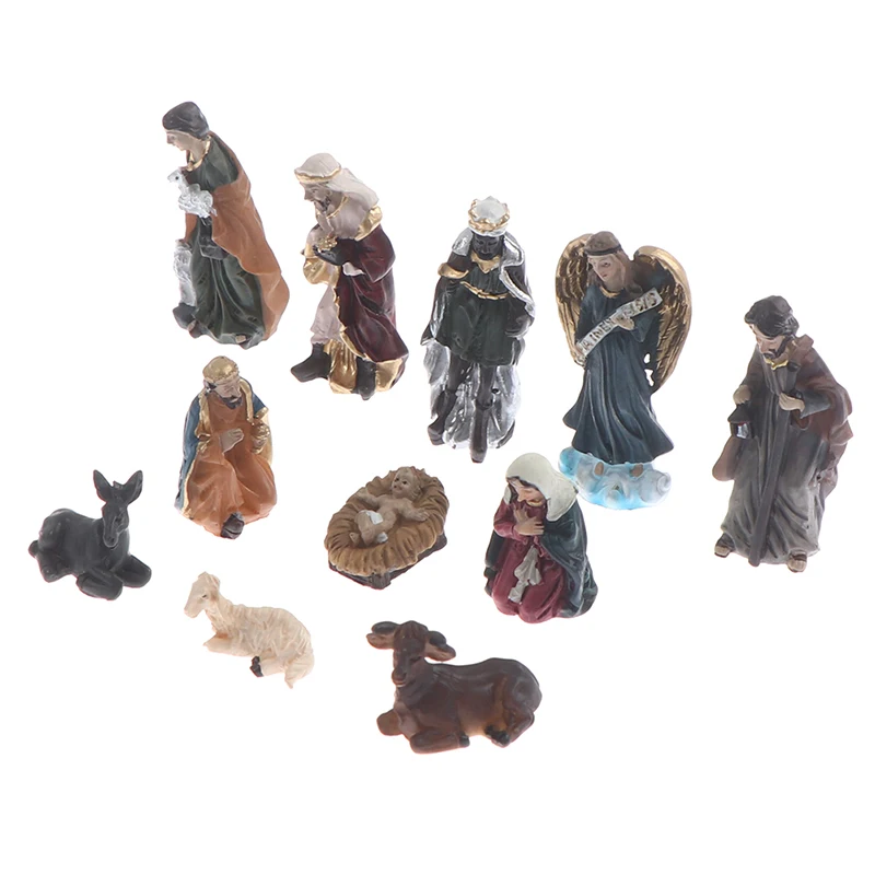5cmH 11Pcs/set Born In Bethlehem Nativity Set - Sets For Indoor Home Decor Car Interior | Автомобили и мотоциклы