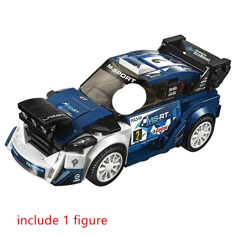 City SPEED CHAMPIONS Fiesta M Sport WRC строительные блоки наборы кирпичи Классическая модель