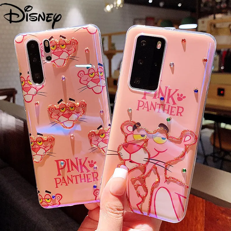 

Disney Cartoon Cute Pink Naughty Leopard girl Mobile Phone Shell for Huawei P30 / P20 / Mate30 / Mate40 / P30Pro / P40 /