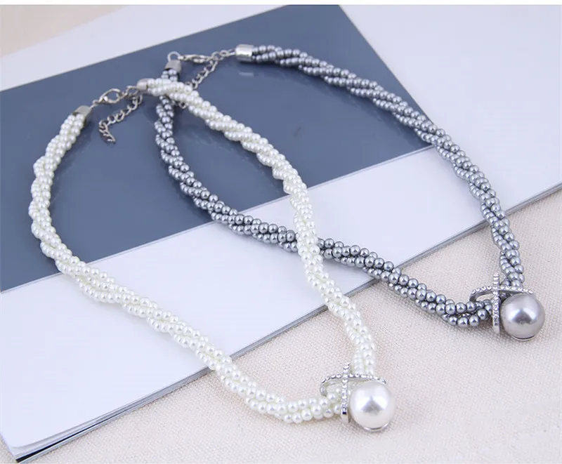 Ожерелье-чокер Kymyad цепочка с имитацией жемчуга | Украшения и аксессуары