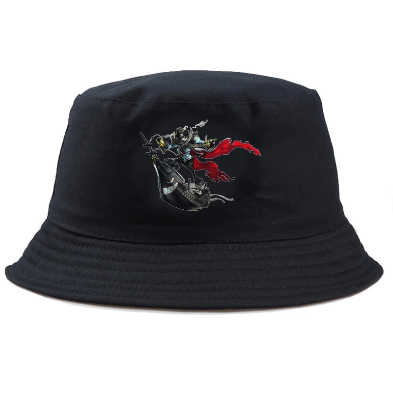 Панама Persona 5 Повседневная двусторонняя модная шапка в стиле Харадзюку унисекс