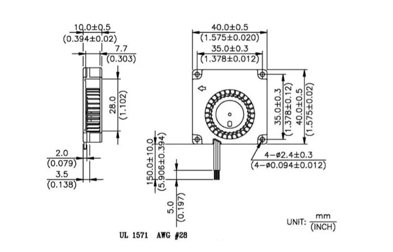2/1 шт. сменный вентилятор охлаждения hotend радиатор для экструдера 4010 40 мм x 10 DC 12/24 в