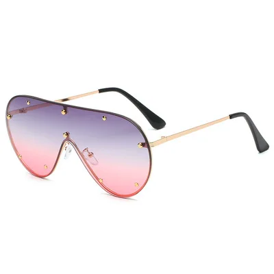 

One-piece Sunglasses For Men And Women Stylish Sunglasses Personality Comfortable Exquisite Glasses 2021 New Multicolor Style