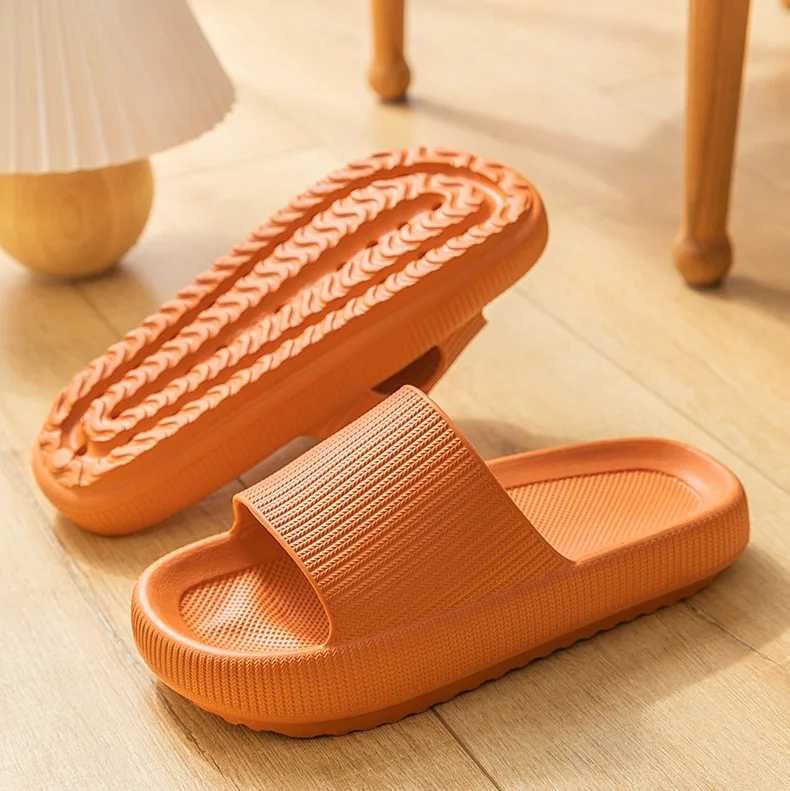 

Women Thick Platform Slippers Summer Beach Eva Soft Sole Slide Sandals Leisure Men Ladies Indoor Bathroom Anti-slip Shoes