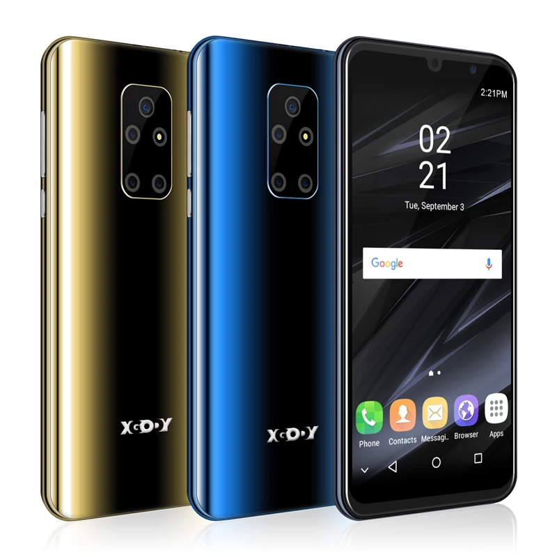 xgody celular smartphone android 9 0 5 5 inch 189 full screen 1gb 8gb quad core 5mp camera 2500mah gps wifi 3g mobile phones free global shipping