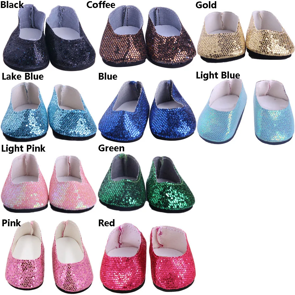 1 пара блестящих кукол-блестки обувь разных цветов размер обуви 18 дюймов/43 см
