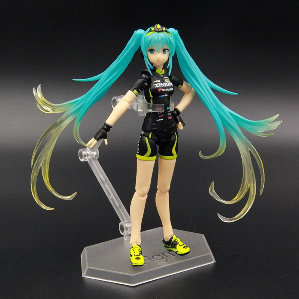 14 см Miku гоночный велосипед 2015 TeamUKYO поддержка Ver. Подвижная экшн-фигурка из ПВХ