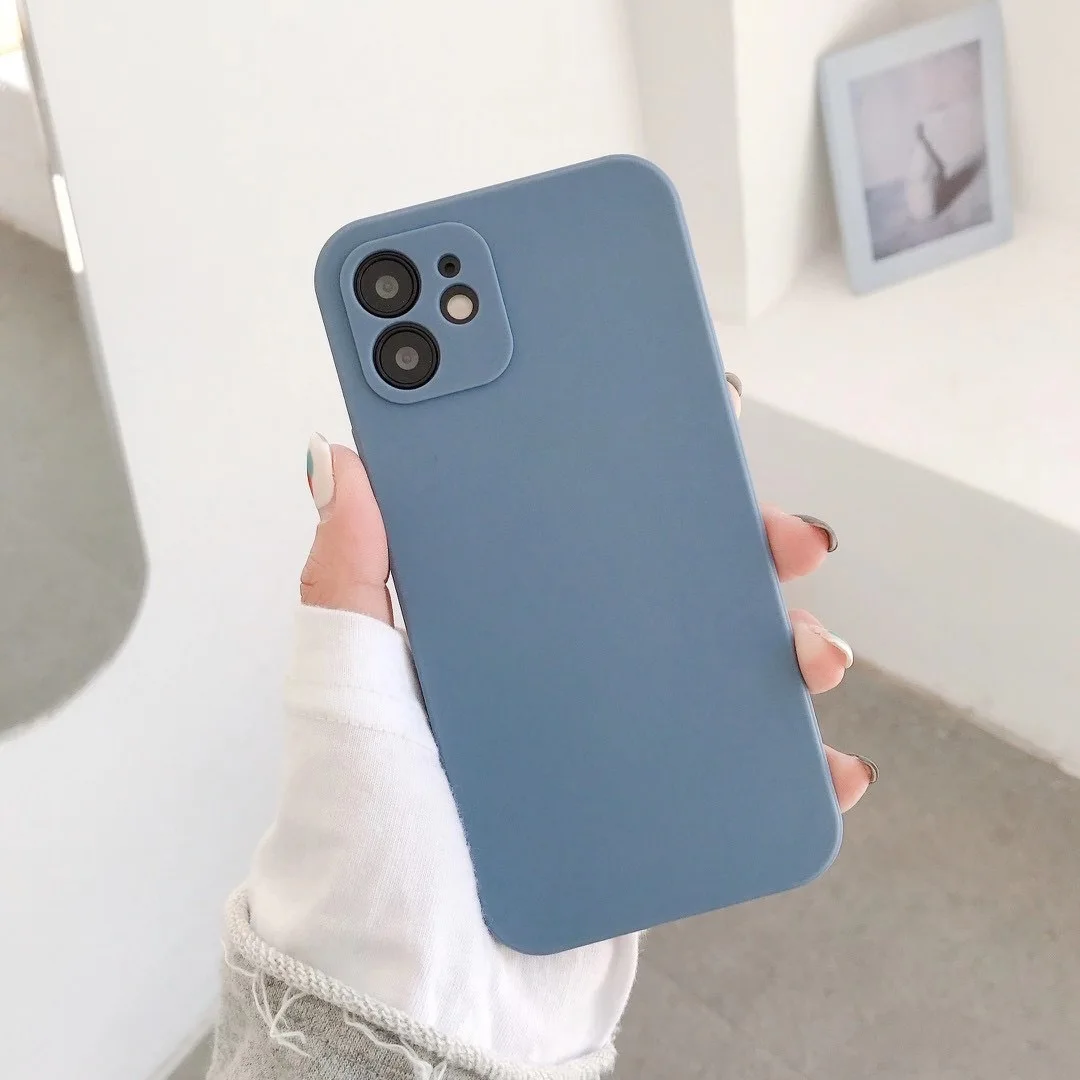 

Suitable for iphone12pro max mini 11 XS XR 8plus 7 6s SE mobile phone protective cover matte soft shell silicone new