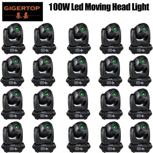 Gigertop TP-L606B 100W Светодиодный прожектор движушийся головной светильник уплотненный Размеры высокое Мощность DMX 13 Каналы 3 фасеток луч Спот сценическое освещение - Цвет: 20
