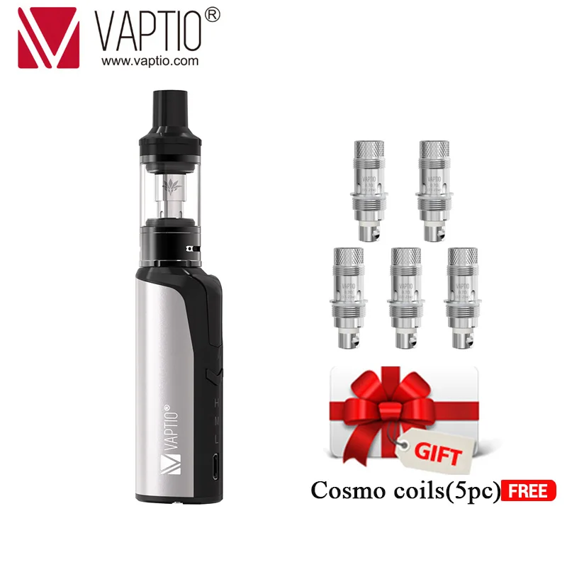 COSMO KIT Электронная сигарета Vaptio 200 Вт коробка мод N1 Pro lite комплект 2,0 мл встроенные внешние 18650 батареи 0,1-Ом Сопротивление пара - Цвет: COSMO KIT