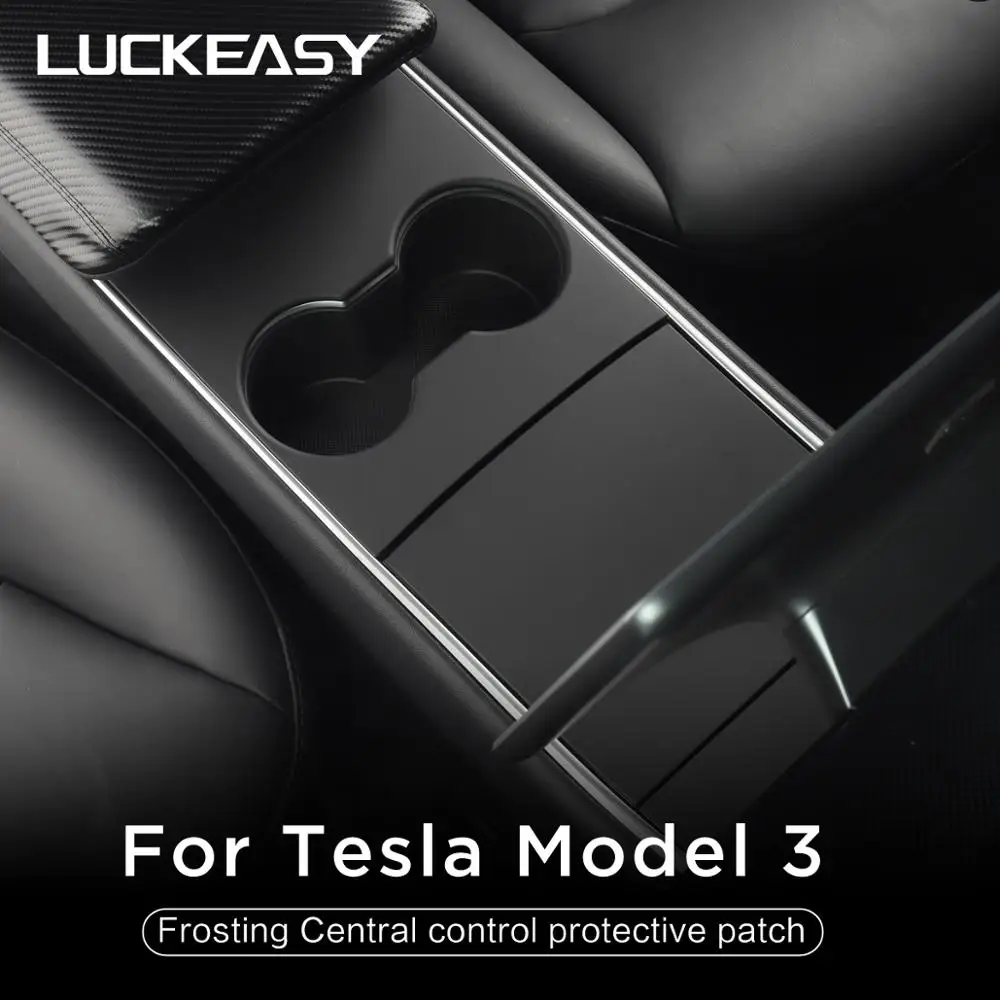 Центральный контрольный патч LUCKEASY для Tesla Model 3 Y 2017 2021 аксессуары интерьера