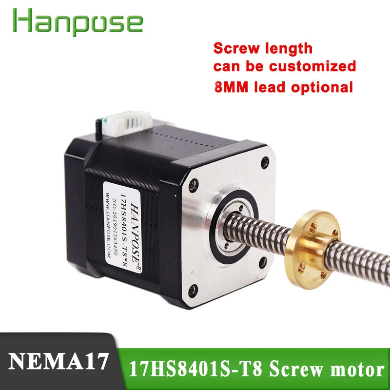 10 шт. NEMA17 шаговый двигатель 17HS8401S T8 42x48 мм 4 свинец 52N. См Нема 17 (Национальная