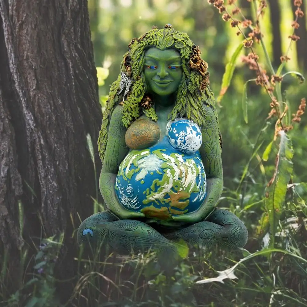 

Mother Earth Art Statue Polyresin Figurine Mother Earth Goddess Statue Garden Decorative Figurine Home Decoration