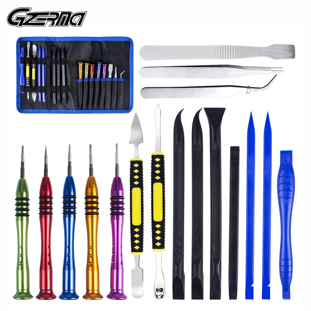 

17 in 1 Pry Opening Repair Tools Sets With Portable Bag Screwdriver Kit For Apple iPad Pro Air Tablet PC Phone Repair Tools Kit