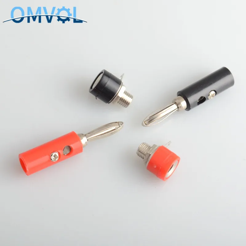 4 шт. мм вилка типа банан + гнездовые разъемы|Соединители| |