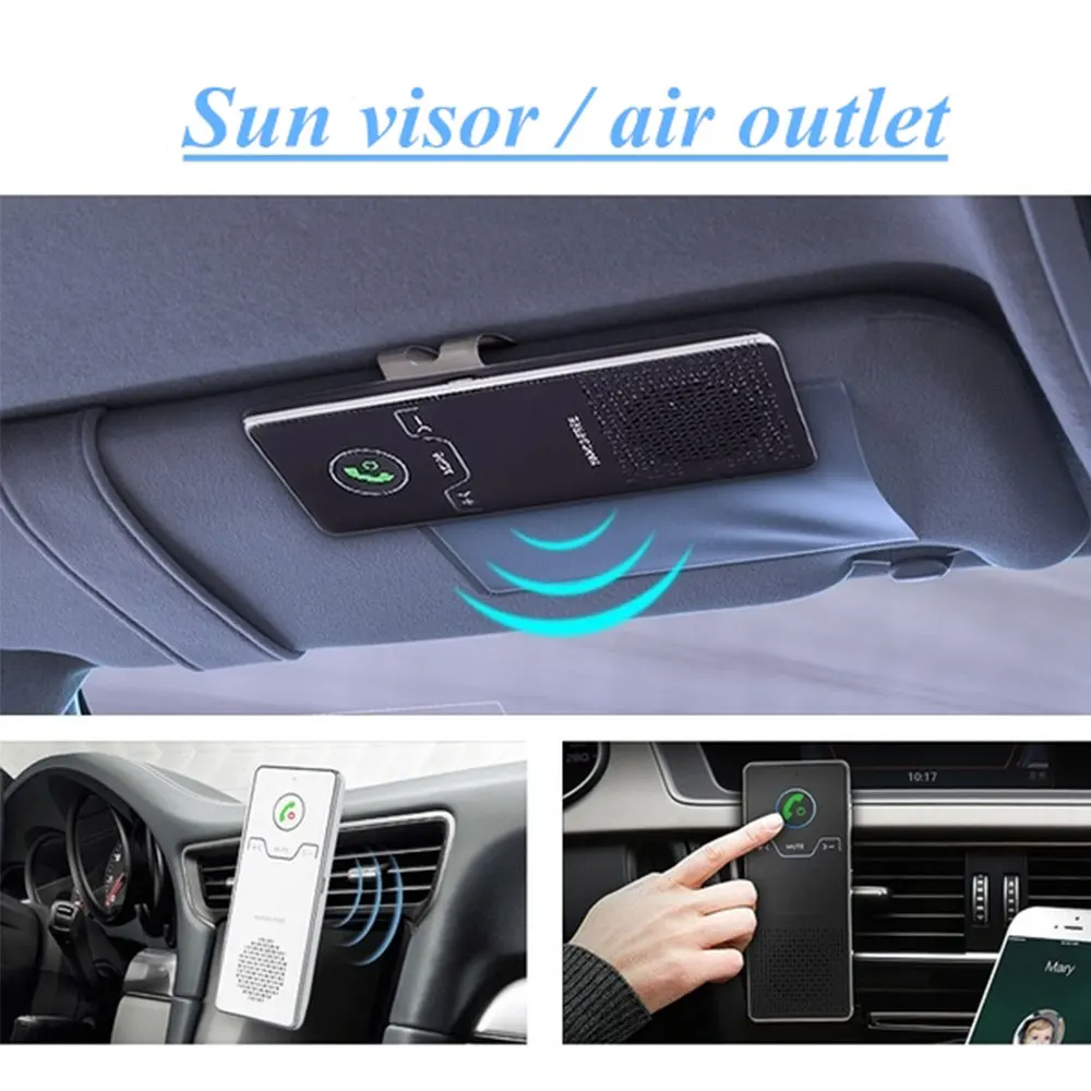 BT5.0 новый автомобильный bluetooth приемник с солнцезащитным козырьком беспроводная