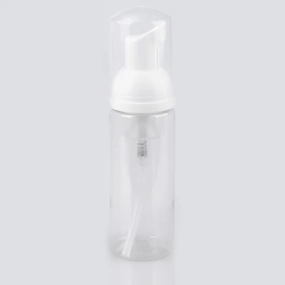 clear withwhitepump 1 шт./лот, 30 мл, 60 мл, косметическое моющее средство для ресниц, крем для мытья, пластик, белый, жидкое мыло, пена, бутылка с золотым насос пенообразователя - Цвет: clear withwhitepump