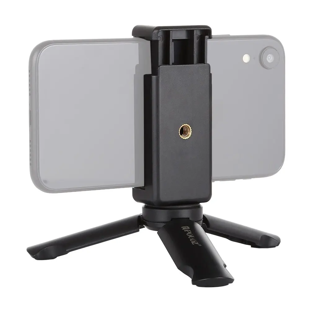 PULUZ mobile lazy bracket Desktop mini folding multi-function small tripod + phone clip | Электроника