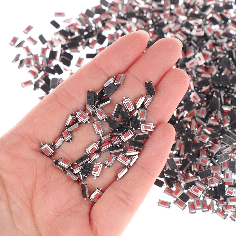 1000Pcs/Pack Tact Switch 3*6*2.5mm SMD Red Button Switch Key Switch Tact Switch