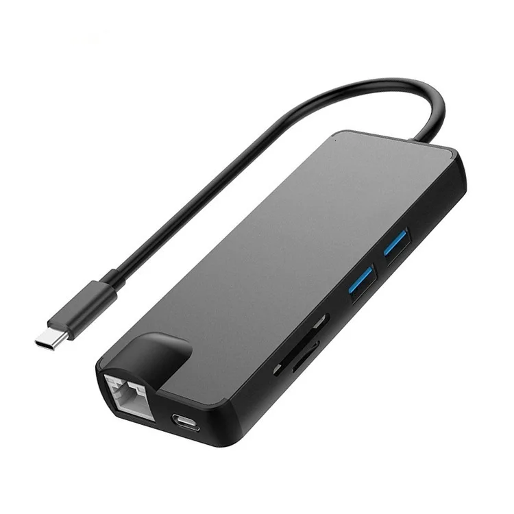 SeenDa Dock 3,0 USB Hub type C к HDMI 4k VGA PD RJ45 Gigabit LAN SD/TF карта HDMI концентратор адаптер станция для Macbook Pro samsung