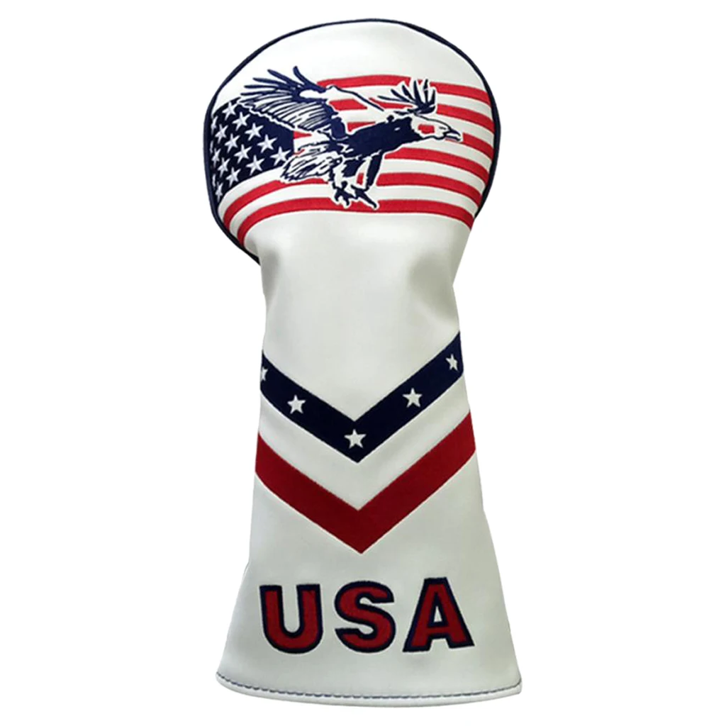 

Premium PU Golf Wood Driver Headcover Golfer Club Head Covers Guard with No. Tag