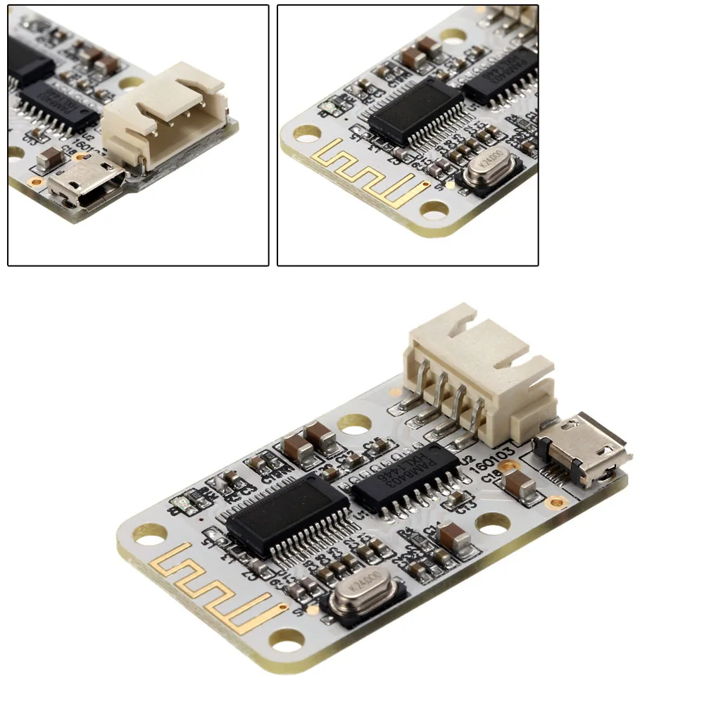 Горячий микро USB DC 5V Bluetooth аудио приемник Цифровой усилитель плата модуль 2*3W |