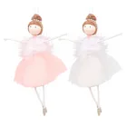 Новая подвеска на рождественскую елку, подвеска из сетчатой ткани, плюшевая балерина, девушка, кукла для моделирования, подвеска на рождественскую елку