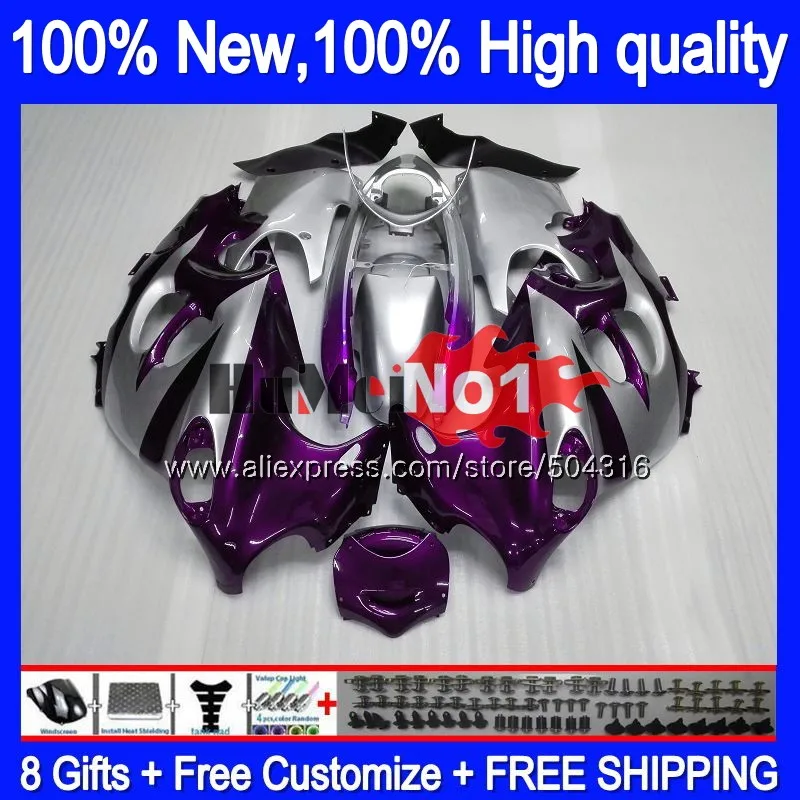 Корпус для SUZUKI Катана GSX750F GSXF750 2003 2004 05 06 07 с фиолетовым топом и 13MC. 102 GSXF 750 600 GSXF600 03 04
