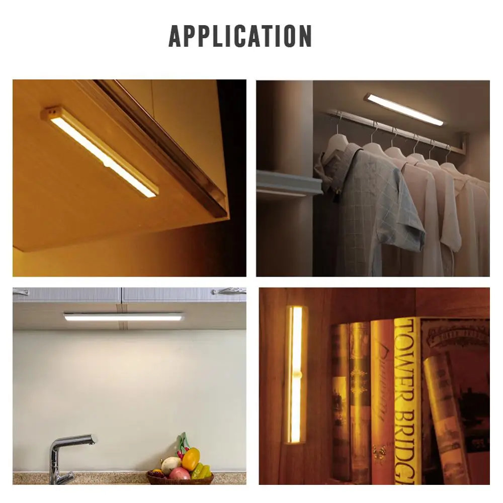 Светильник с пассивным ИК датчиком движения беспроводная лампа для кабинета