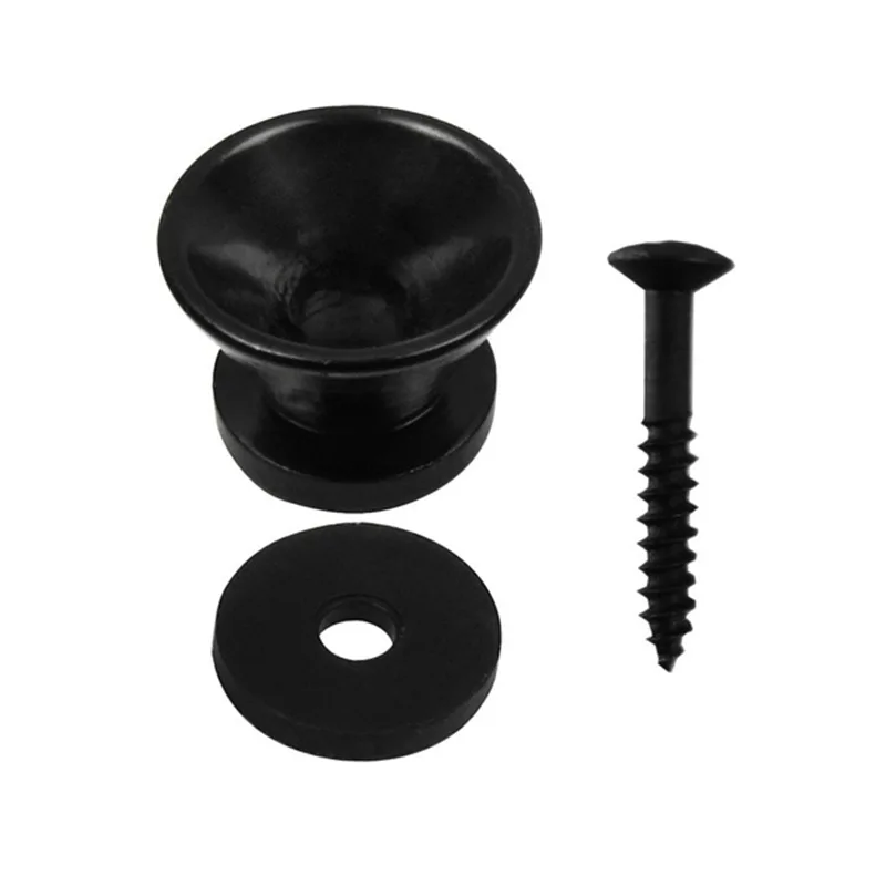 

Black Strap Lock Button Knobs Metal End Pin Pack of 2 pairs
