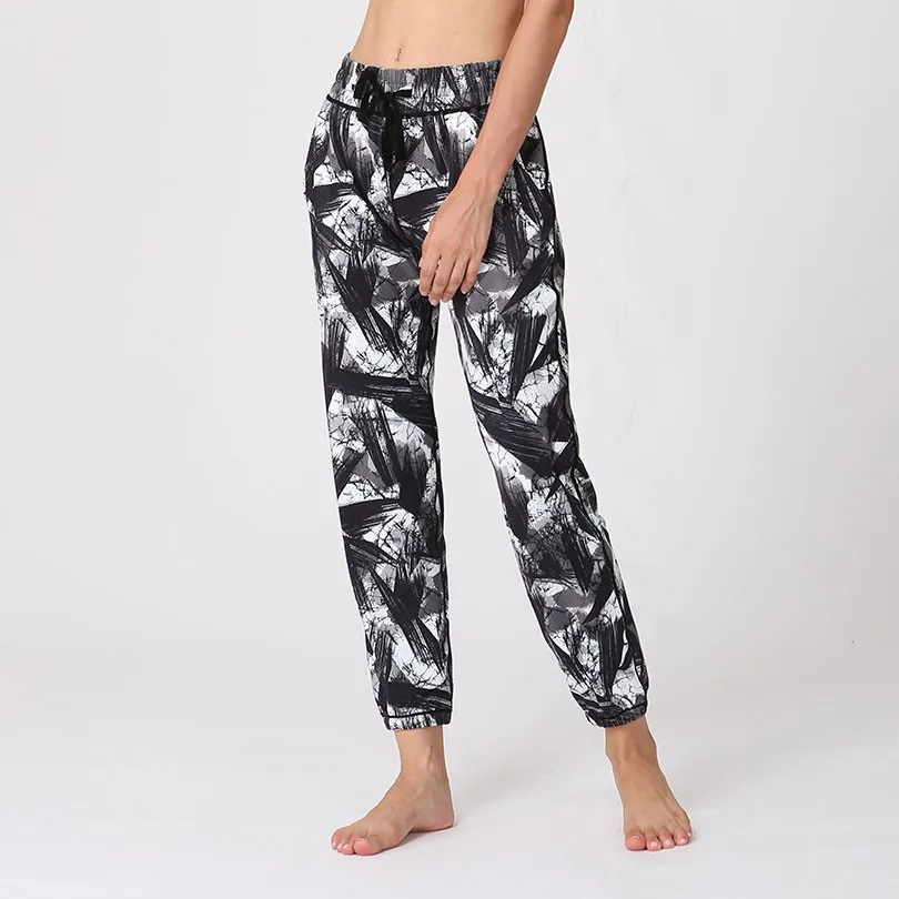 Брюки для йоги женские свободные удобный Быстросохнущий леггинсы тренировок