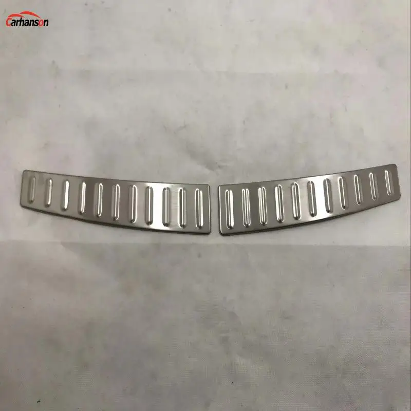 Аксессуары для стайлинга автомобилей Tesla модель S 2014 2019 задняя Накладка на порог