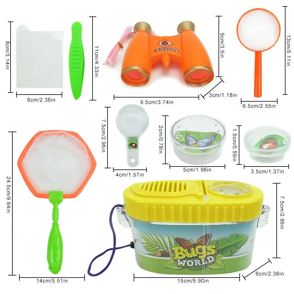 Bugs World Catcher Kits for Kids Explorer Catch &amp Examine Insects Kit with Bug Containers helps cater to Natural Curiosity | Игрушки и