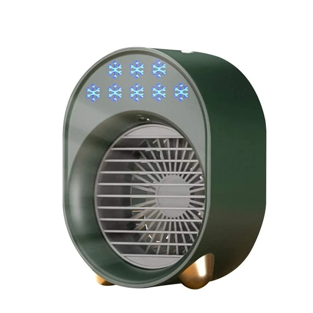 

Hot3-in-1 Portable Air Conditional Fan with 3-Gear Wind Speed Humidifier Night Light Rechargeable Office Personal Air Cooler Fan