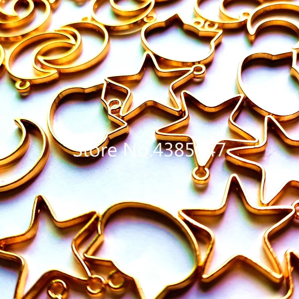 Металлические серьги в форме звезды кота луны металлическая оправа для