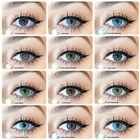 EYESHARE 2 шт.пара, женская мода, 3 тона, цветные контактные линзы, цветные линзы для глаз, контакты, косметическое оборудование