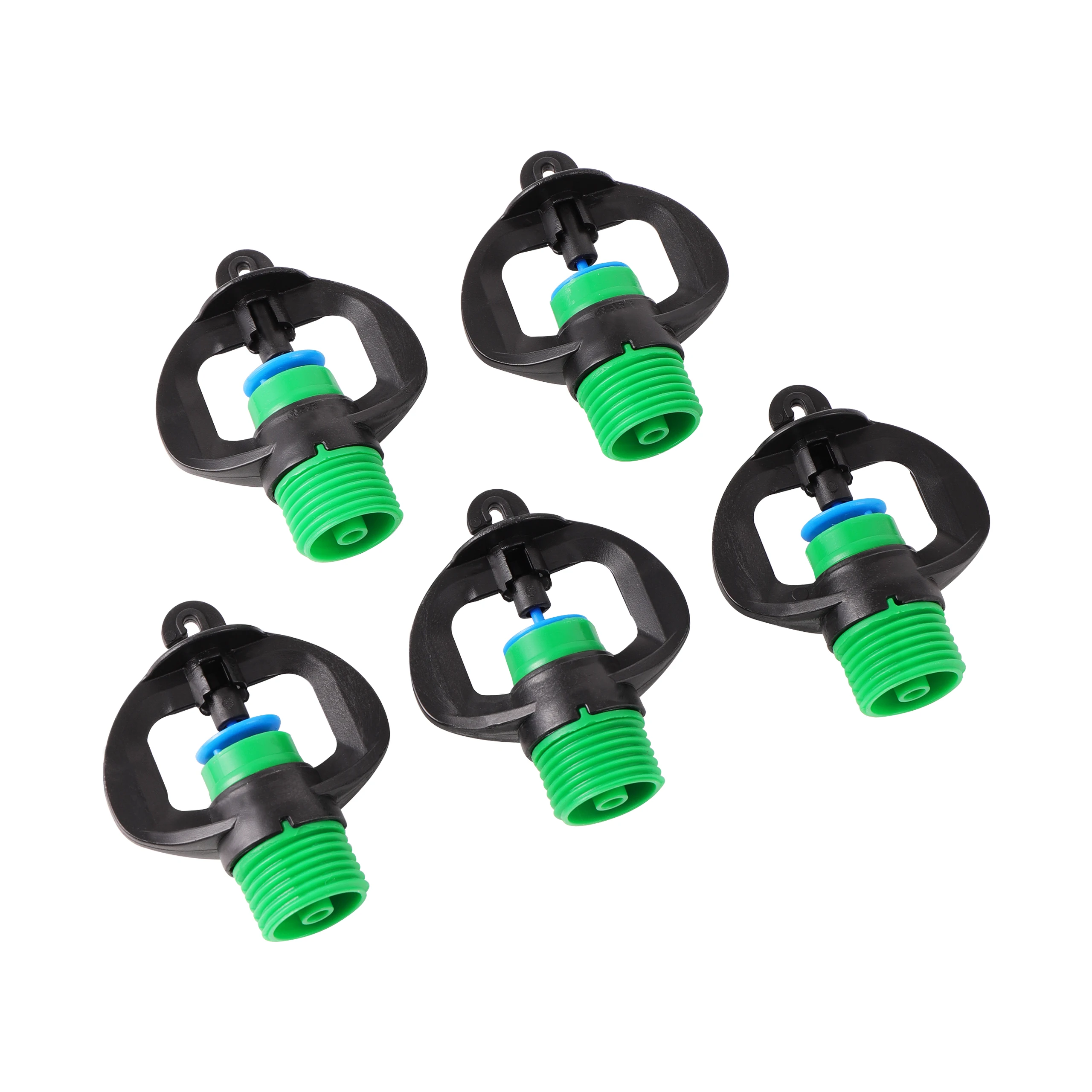 Aspersores de refracci&oacute;n de rotaci&oacute;n autom&aacute;tica, rosca macho de 360 "para huerto, flores, c&eacute;sped, verduras, boquilla de riego, 50 Uds.-4