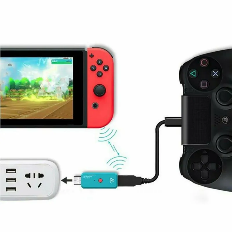 Для PS4/XboxOne беспроводной usb-адаптер конвертер для геймпада к ПК коммутатор NS